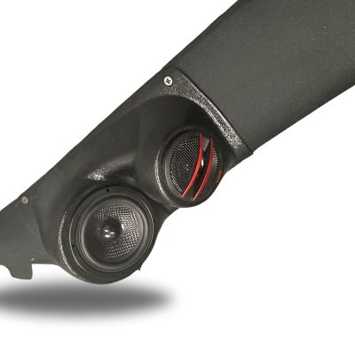 A-Pillar Custom Speaker Pods for the 2011-2023 Chrysler 300C Dodge Charger to hold 3.5 in and 2.0 in  speakers for car audio installation upgrade