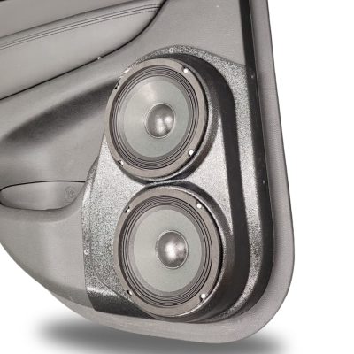 Rear Door Custom Speaker Pods for the 2011-2021 Jeep GrandCherokee to hold Dual 6.5 in speakers for car audio installation upgrade