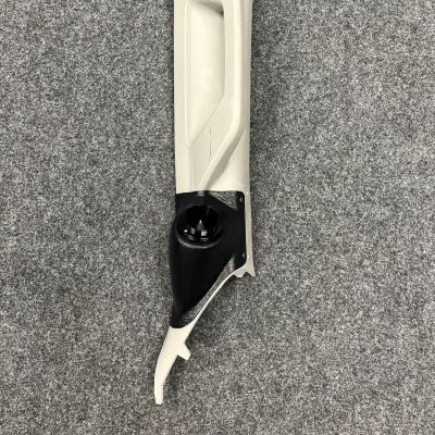 A-Pillar Custom Speaker Pods for the 2014-2018 Chevrolet Silverado GMC Sierra to hold 2.0 in  speakers for car audio installation upgrade