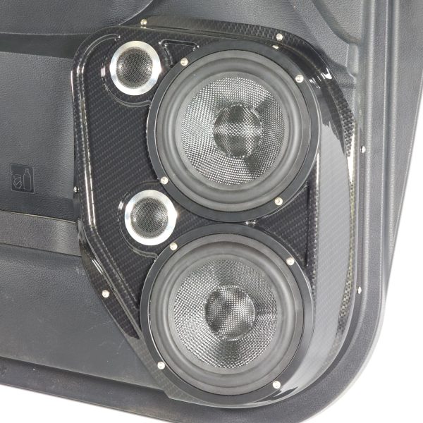 right ortho Speaker Upgrade for the Front Door of your 2014-2021 Toyota Tundra. Easy installation of a Dual 6.5" Midrange and Dual Tweeter for the most powerful car stereo possible.