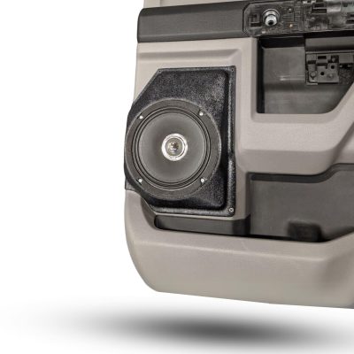 Rear Door Custom Speaker Pods for the 2015-2020 Ford F-150 F-250F-350 to hold 6.5 in speakers for car audio installation upgrade