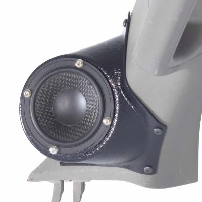 A-Pillar Custom Speaker Pods for the 2015-2020 Ford F-150 F-250F-350 to hold 3.5 in speakers for car audio installation upgrade