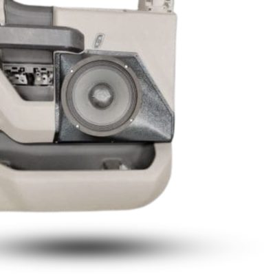 Front Door Custom Speaker Pods for the 2015-2020 Ford F-150 F-250F-350 to hold 8.0 in  speakers for car audio installation upgrade