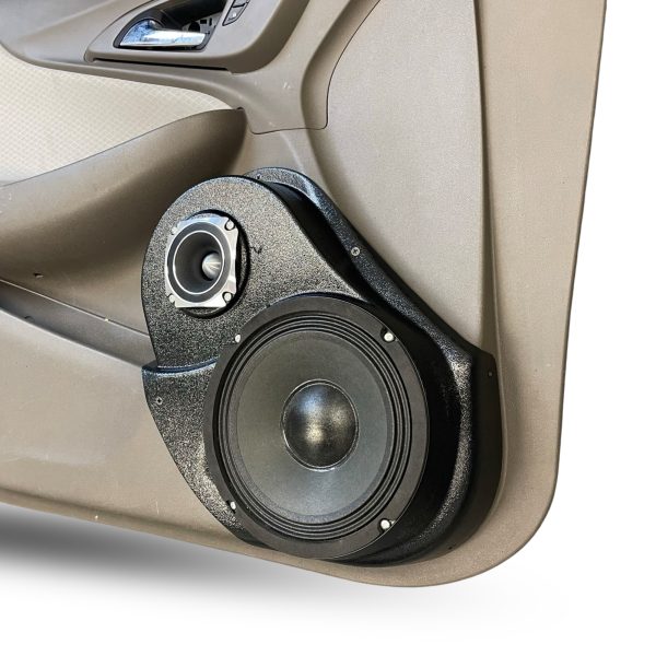 right ortho Speaker Upgrade for the Front Door of your 2016-2022 Chevrolet Malibu. Easy installation of a 8" and 3.5" Super Tweeter for the most powerful car stereo possible.