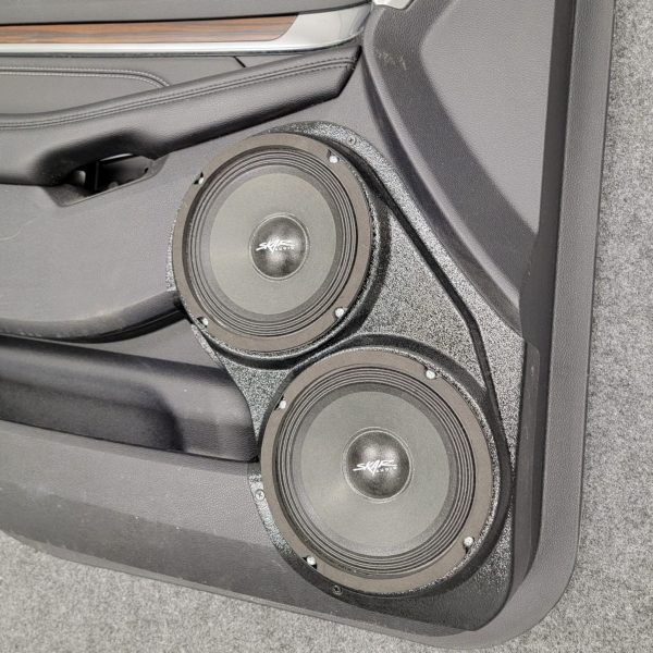 right ortho Speaker Upgrade for the Front Door of your 2016-2019 Ford Explorer. Easy installation of a Dual 6.5" Midrange for the most powerful car stereo possible.