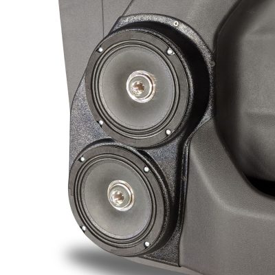 Front Door Custom Speaker Pods for the 2019-2023 Chevrolet Silverado GMC Sierra to hold Dual 6.5 in  speakers for car audio installation upgrade