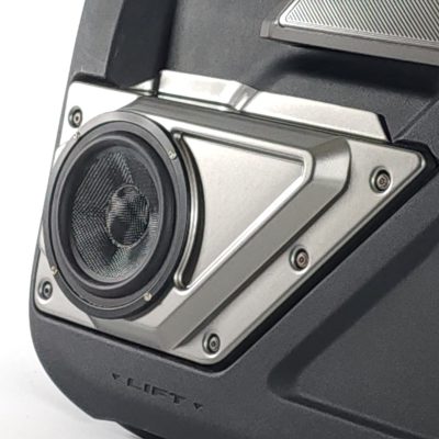Front Door Custom Speaker Pods for the 2021-2023 Ford Bronco to hold 6.5 in speakers for car audio installation upgrade