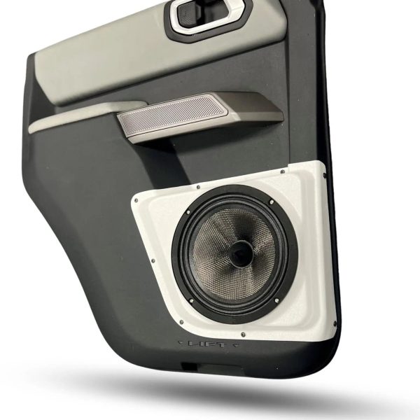 Rear Door Custom Speaker Pods for the 2021-2023 Ford Bronco to hold 8.0 in  speakers for car audio installation upgrade