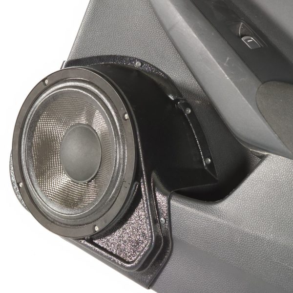 right ortho Speaker Upgrade for the Rear Door of your 2021-2024 Honda Civic. Easy installation of a Single 8" Midrange for the most powerful car stereo possible.