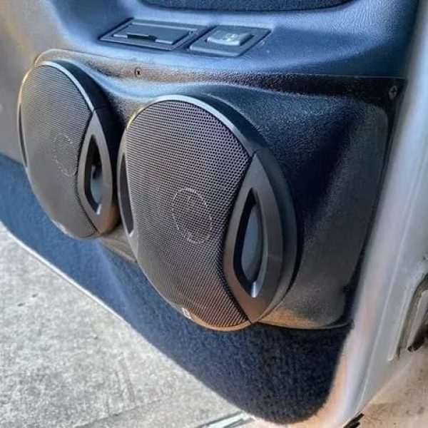 right ortho Speaker Upgrade for the Rear Door of your 1995-1999 Chevrolet Tahoe, Suburban, Silverado; GMC Yukon, Sierra. Easy installation of a Dual 6.5" Midrange for the most powerful car stereo possible.