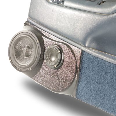 right ortho Speaker Upgrade for the Front Door of your 1995-1999 Chevrolet Tahoe, Suburban, Silverado; GMC Yukon, Sierra. Easy installation of a 6.5" and 3.5" Midrange or Tweeter for the most powerful car stereo possible.