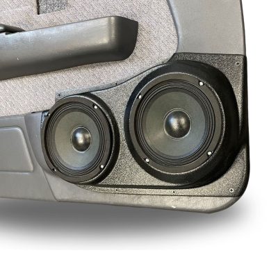 Front Door Custom Speaker Pods for the 1996-2000 Toyota Tacoma to hold Dual 6.5 in speakers for car audio installation upgrade