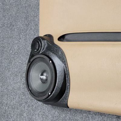 Front Door Custom Speaker Pods for the 1998-2000 Dodge Dakota Durango to hold 6.5 in and 2.0 in  speakers for car audio installation upgrade