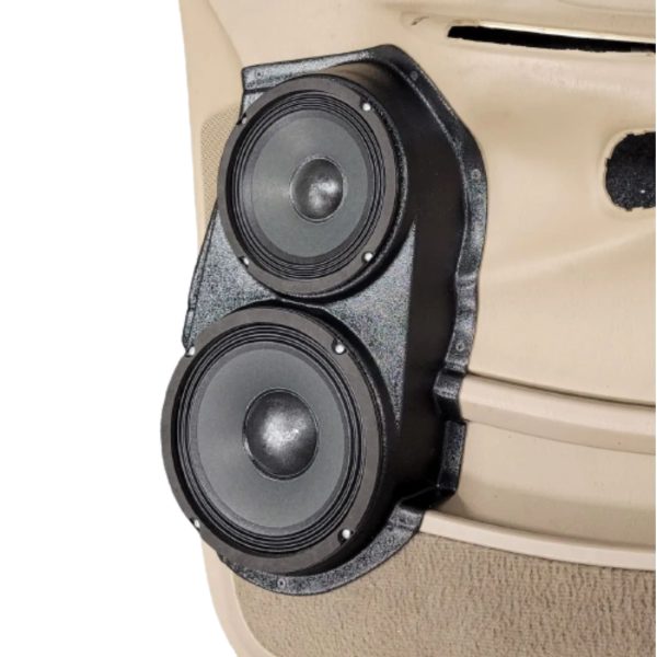 right ortho Speaker Upgrade for the Front Door of your 1998-2002 Ford Expedition. Easy installation of a 8" and 6.5" Midrange for the most powerful car stereo possible.