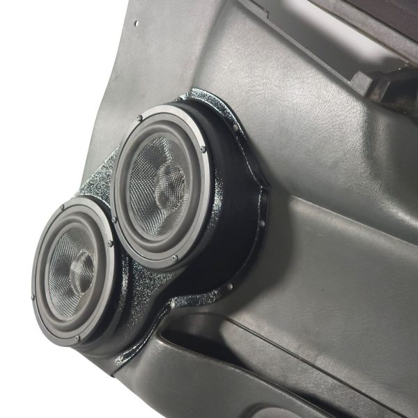 right ortho Speaker Upgrade for the Front Door of your 1998-2004 Chevrolet Blazer, S-10. GMC Jimmy, Sonoma. Easy installation of a Dual 6.5" Midrange for the most powerful car stereo possible.