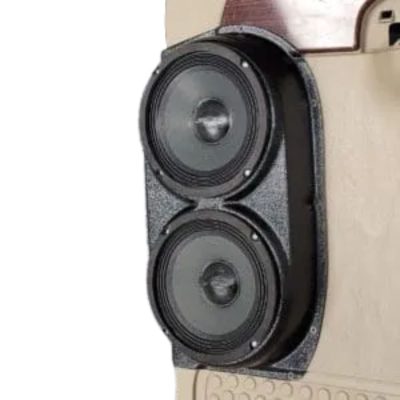 Rear Door Custom Speaker Pods for the 1999-2007 Ford F-250F-350 to hold Dual 6.5 in speakers for car audio installation upgrade