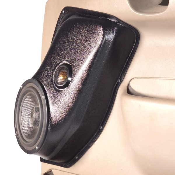 Front Door Custom Speaker Pods for the 1999-2007 Ford Excursion F-250F-350 to hold 6.5 in and 2.0 in  speakers for car audio installation upgrade