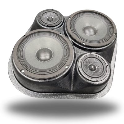 Universal Custom Speaker Pods for the Universal Universal,SelectYourVehicle Universal to hold Dual 6.5 in and Dual 3.5 in speakers for car audio installation upgrade
