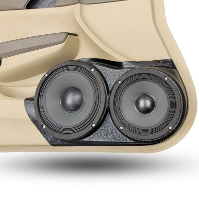 Front Door Custom Speaker Pods for the 2008-2012 Honda Accord to hold 8.0 in and 6.5 in speakers for car audio installation upgrade