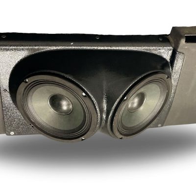 Tail Panel Custom Speaker Pods for the 2007-2009 Chevrolet Silverado GMC Sierra to hold 6.5 in  speakers for car audio installation upgrade