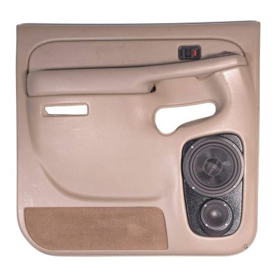 Rear Door Custom Speaker Pods for the 2000-2006 Cadillac Escalade Chevrolet Avalanche Silverado Tahoe Suburban GMC Sierra Yukon to hold 6.5 in and 3.5 in  speakers for car audio installation upgrade