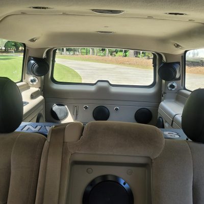 Rear D-Pillar Custom Speaker Pods for the 2000-2006 Cadillac Escalade Chevrolet Avalanche Silverado Tahoe Suburban GMC Sierra Yukon to hold 6.5 in  speakers for car audio installation upgrade