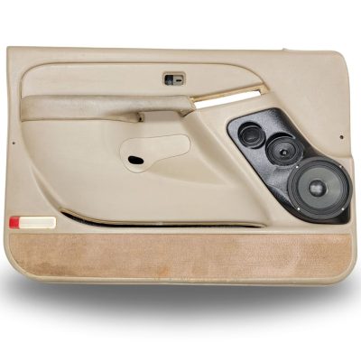 Front Door Custom Speaker Pods for the 2000-2006 Cadillac Escalade Chevrolet Avalanche Silverado Tahoe Suburban GMC Sierra Yukon to hold 6.5 in and 3.5 in and 2.0 in speakers for car audio installation upgrade