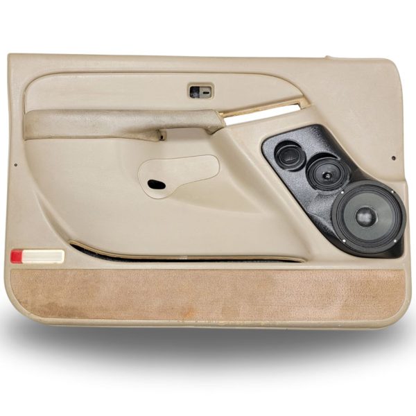 Front Door Custom Speaker Pods for the 2000-2006 Cadillac Escalade Chevrolet Avalanche Silverado Tahoe Suburban GMC Sierra Yukon to hold 6.5 in and 3.5 in and 2.0 in speakers for car audio installation upgrade