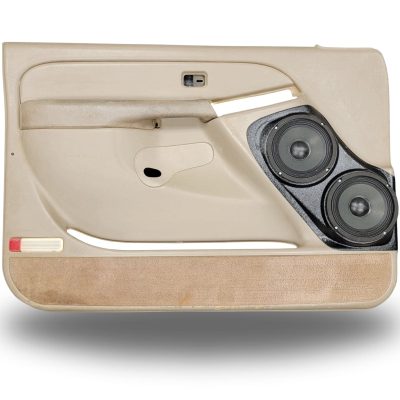 Front Door Custom Speaker Pods for the 2000-2006 Cadillac Escalade Chevrolet Avalanche Silverado Tahoe Suburban GMC Sierra Yukon to hold Dual 6.5 in  speakers for car audio installation upgrade