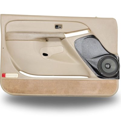 Front Door Custom Speaker Pods for the 2000-2006 Cadillac Escalade Chevrolet Avalanche Silverado Tahoe Suburban GMC Sierra Yukon to hold 6.5 in  speakers for car audio installation upgrade