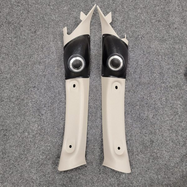 A-Pillar Custom Speaker Pods for the 2001-2004 Dodge Dakota Durango to hold 2.0 in speakers for car audio installation upgrade