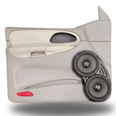 Front Door Custom Speaker Pods for the 2002-2005 Chevrolet Trailblazer to hold Dual 8.0 in  speakers for car audio installation upgrade