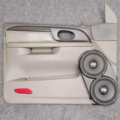 Front Door Custom Speaker Pods for the 2002-2005 GMC Envoy to hold Dual 8.0 in  speakers for car audio installation upgrade