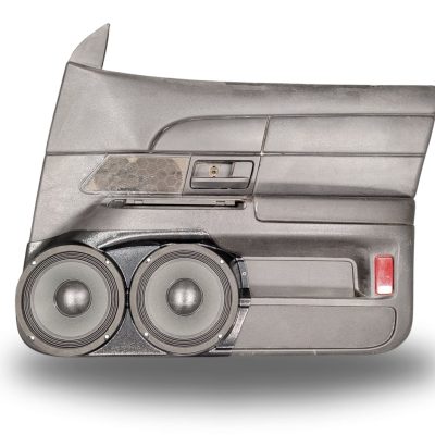 Front Door Custom Speaker Pods for the 2003-2008 Ford CrownVictoria Mercury GrandMarquis Marauder to hold Dual 8.0 in speakers for car audio installation upgrade