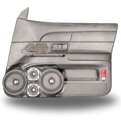 Front Door Custom Speaker Pods for the 2003-2008 Ford CrownVictoria Mercury GrandMarquis Marauder to hold Dual 6.5 in and Dual 3.5 in speakers for car audio installation upgrade