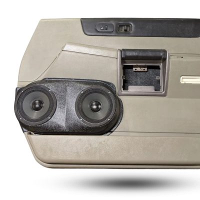 Front Door Custom Speaker Pods for the 2003-2007 Hummer H2 to hold Dual 6.5 in speakers for car audio installation upgrade