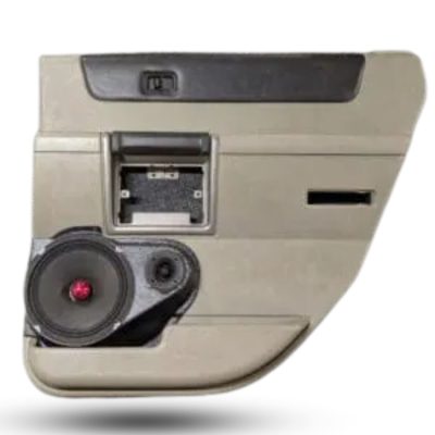 Rear Door Custom Speaker Pods for the 2003-2007 Hummer H2 to hold 8.0 in and 3.5 in speakers for car audio installation upgrade