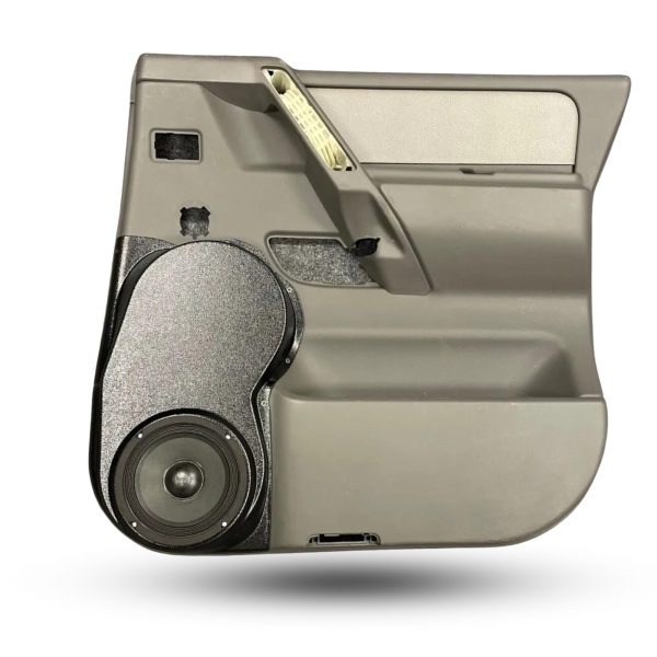 Rear Door Custom Speaker Pods for the 2004-2007 Infiniti QX56 Nissan Armada Titan to hold 6.5 in speakers for car audio installation upgrade
