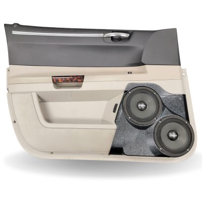 Front Door Custom Speaker Pods for the 2005-2007 Chrysler 300C to hold Dual 6.5 in  speakers for car audio installation upgrade