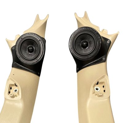 A-Pillar Custom Speaker Pods for the 2005-2008 Toyota Tacoma to hold 3.5 in  speakers for car audio installation upgrade