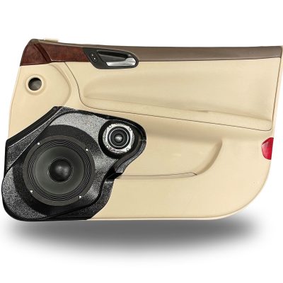 Front Door Custom Speaker Pods for the 2006-2015 Chevrolet Impala to hold 8.0 in and 3.5 in  speakers for car audio installation upgrade