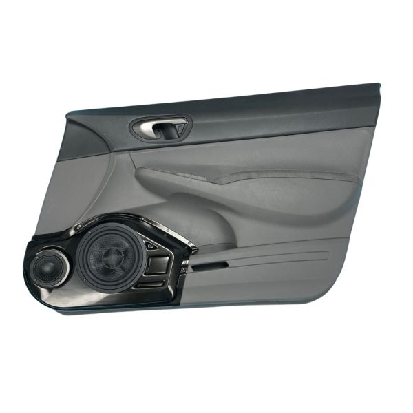 top center Speaker Upgrade for the Front Door of your 2006-2011 Honda Civic Sedan. Easy installation of a 6.5" and 3.5" Midrange or Tweeter for the most powerful car stereo possible.