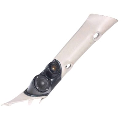 A-Pillar Custom Speaker Pods for the 2007-2009 Cadillac Escalade Chevrolet Avalanche Tahoe Silverado Suburban GMC Yukon Sierra to hold 3.5 in and 2.0 in  speakers for car audio installation upgrade