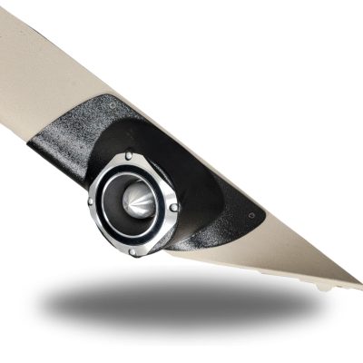 A-Pillar Custom Speaker Pods for the 2007-2009 Cadillac Escalade Chevrolet Avalanche Tahoe Silverado Suburban GMC Yukon Sierra to hold 4.0 in speakers for car audio installation upgrade