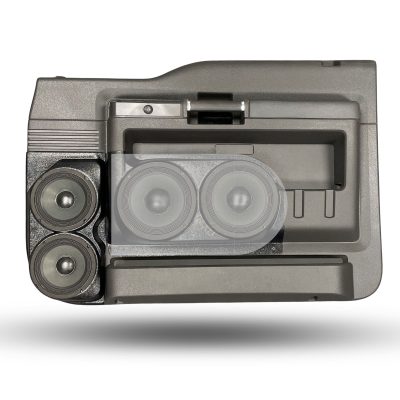 Front Door Custom Speaker Pods for the 2008-2009 Ford F-250F-350 to hold Dual 6.5 in speakers for car audio installation upgrade
