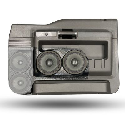 Front Door Custom Speaker Pods for the 2008-2009 Ford F-250F-350 to hold Dual 8.0 in speakers for car audio installation upgrade