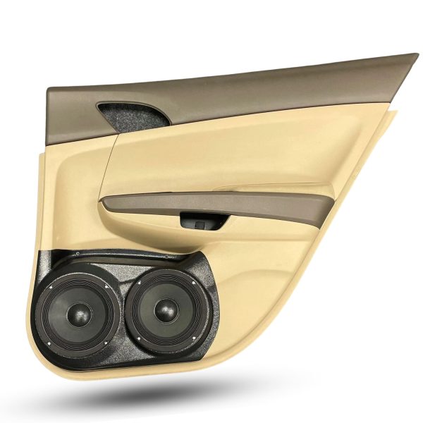 top center Speaker Upgrade for the Rear Door of your 2008-2012 Honda Accord Sedan. Easy installation of a Dual 6.5" Midrange for the most powerful car stereo possible.