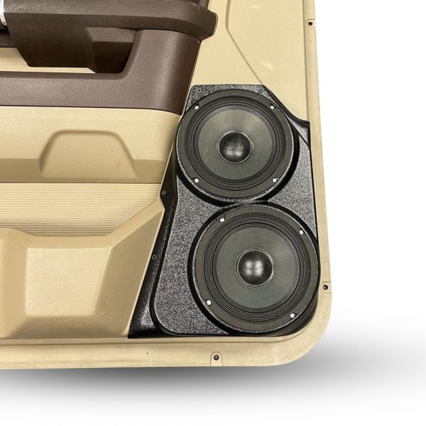 Front Door Custom Speaker Pods for the 2009-2018 Dodge Ram to hold Dual 6.5 in  speakers for car audio installation upgrade