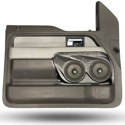 Front Door Custom Speaker Pods for the 2009-2014 Ford F-150 to hold Dual 6.5 in  speakers for car audio installation upgrade