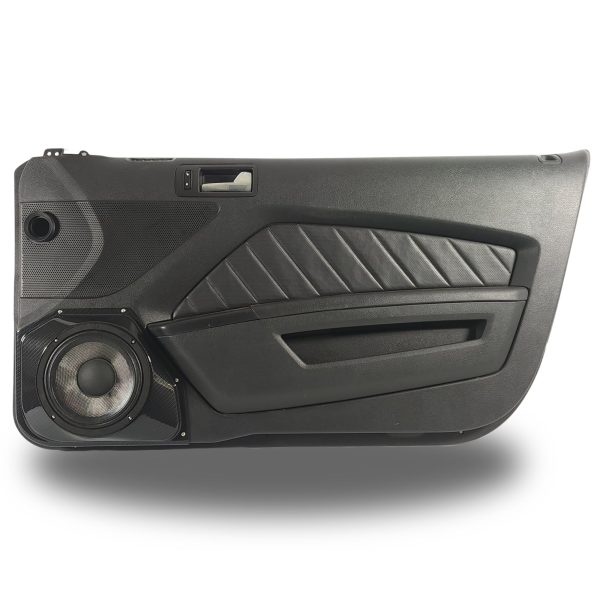 top center Speaker Upgrade for the Front Door of your 2010-2014 Ford Mustang. Easy installation of a Single 8" Midrange for the most powerful car stereo possible.